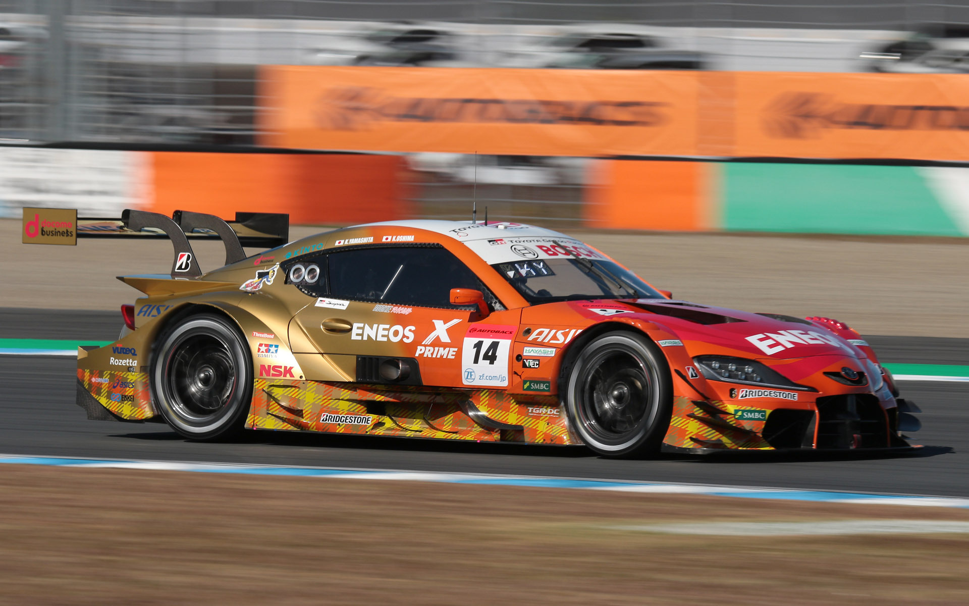 最終戦で3位に入った14号車 ENEOS X PRIME GR Supra（大嶋和也/山下健太組、BS）