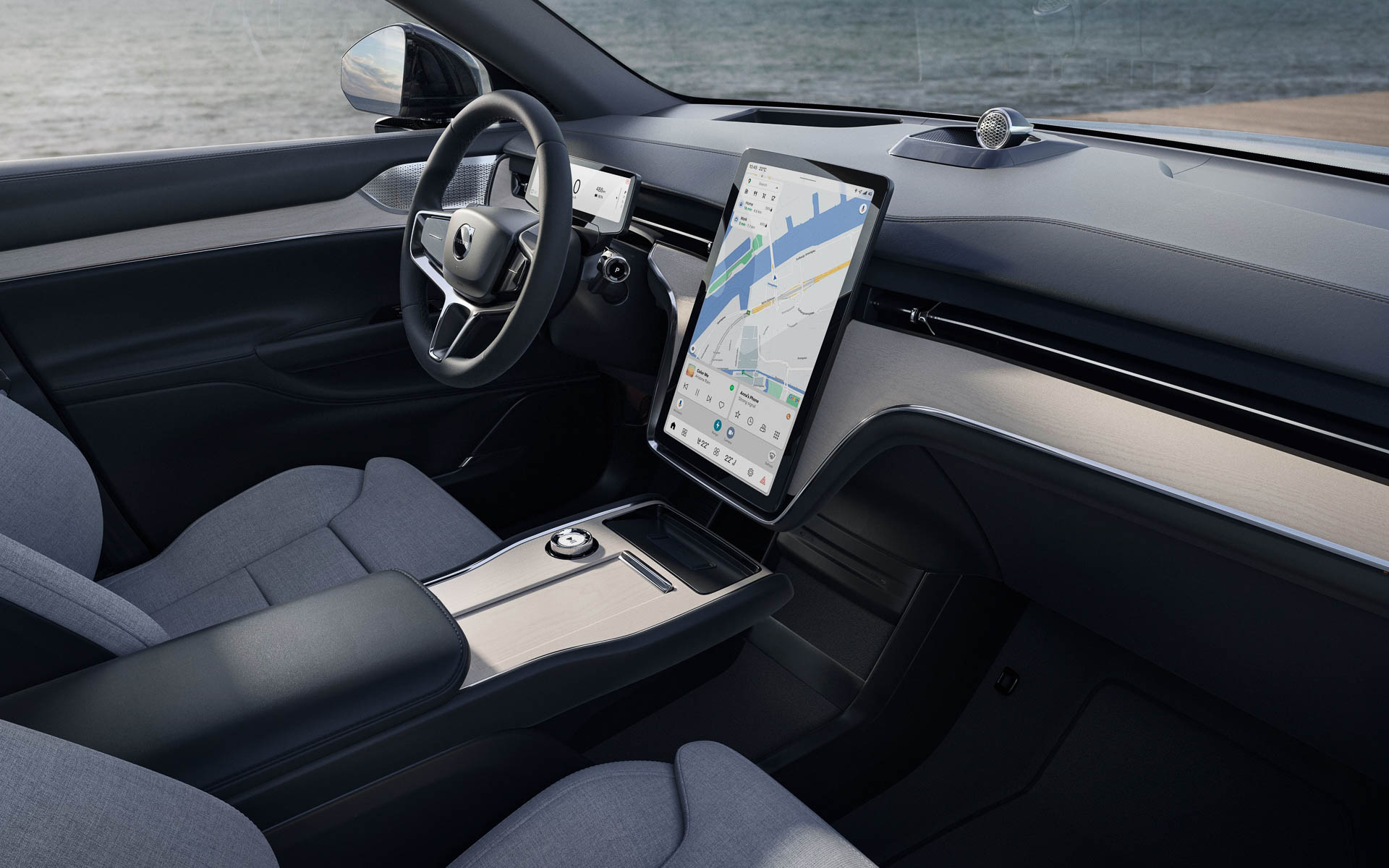 中央に設置される14.5インチのスクリーンにはGoogleが組み込まれる