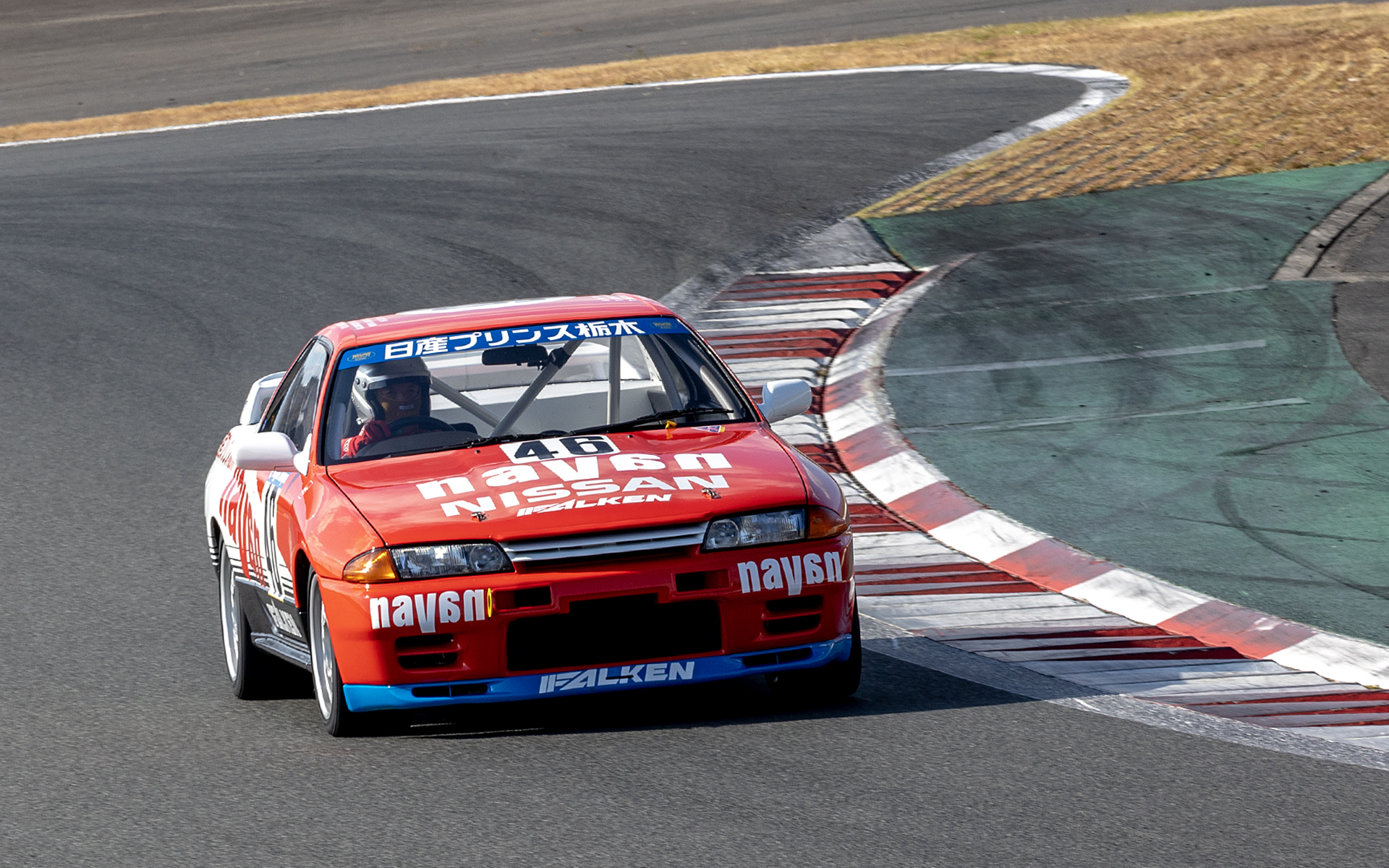 試走シーン。今回はちゃんと走行できるかのチェックが目的