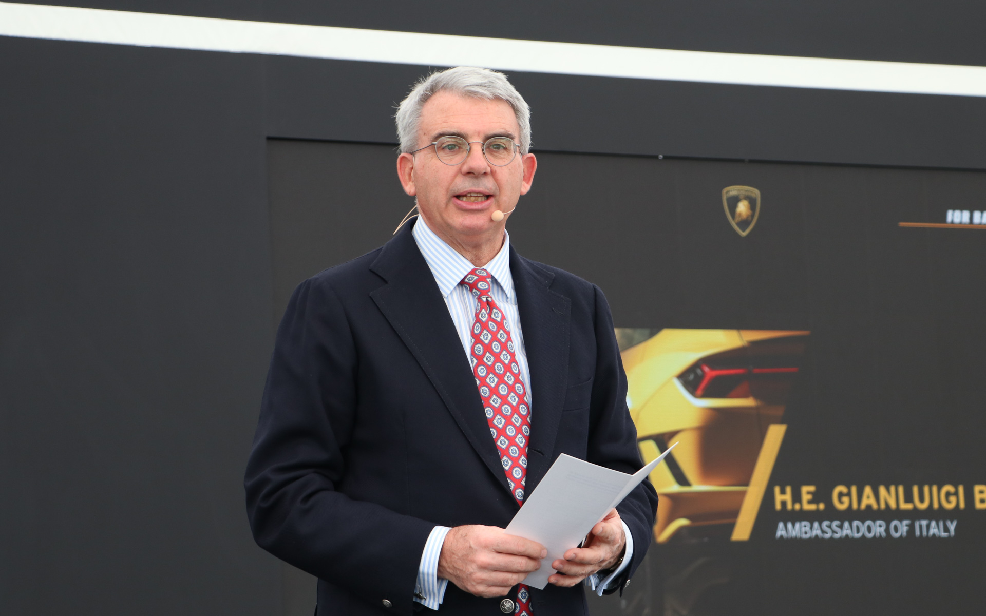 特別ゲストの駐日イタリア共和国大使 ジャンルイジ・ベネデッティ閣下