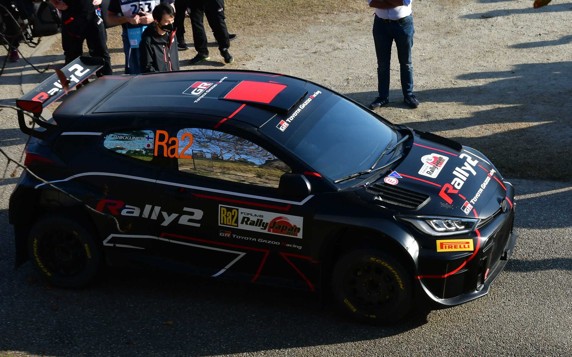 世界初公開されたトヨタのWRC2用ラリー2車両