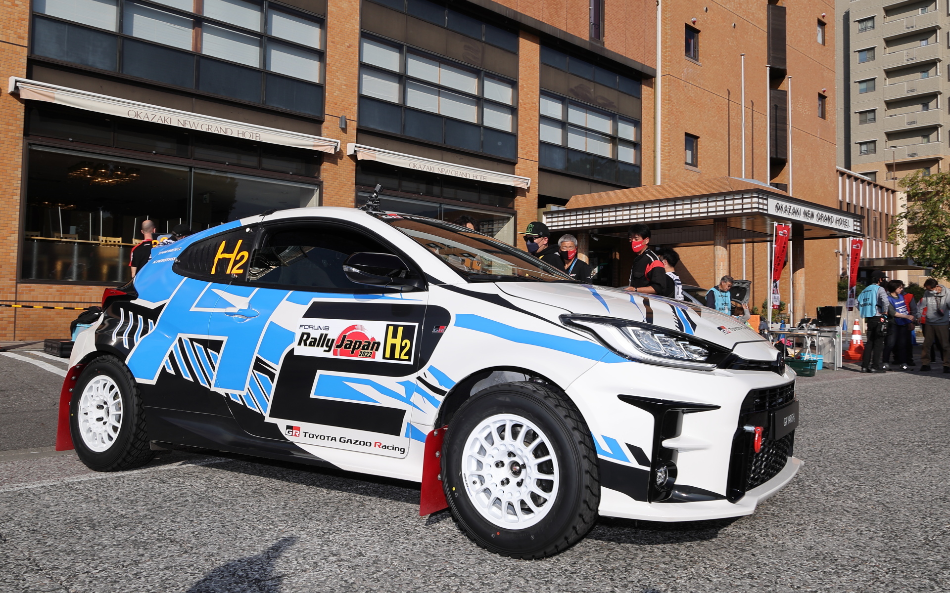 水素GRヤリスも日本で初めてデモラン