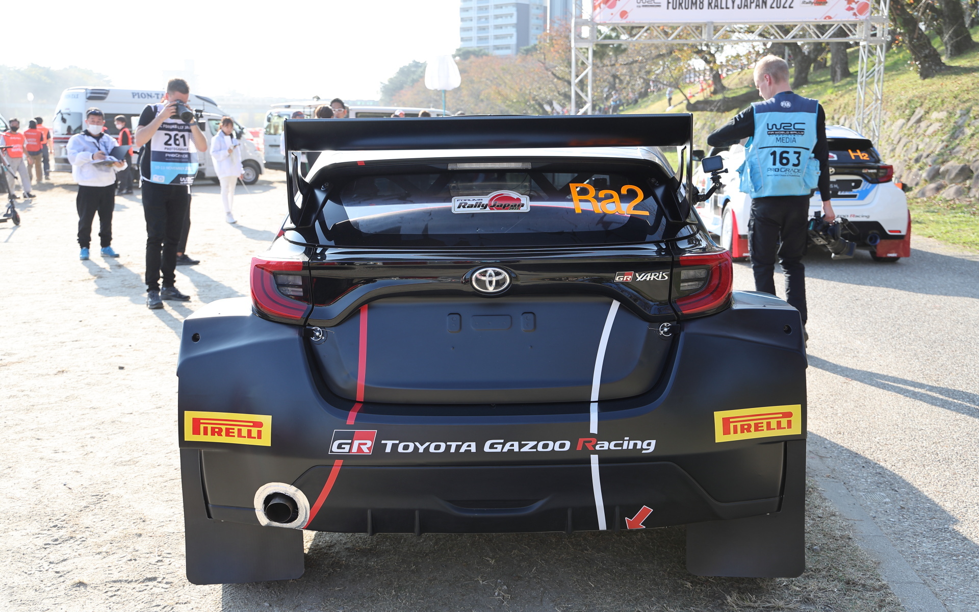 WRC2用新型車両のリア