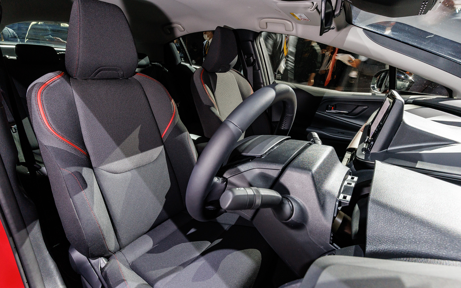 シート表皮がファブリックタイプになっている