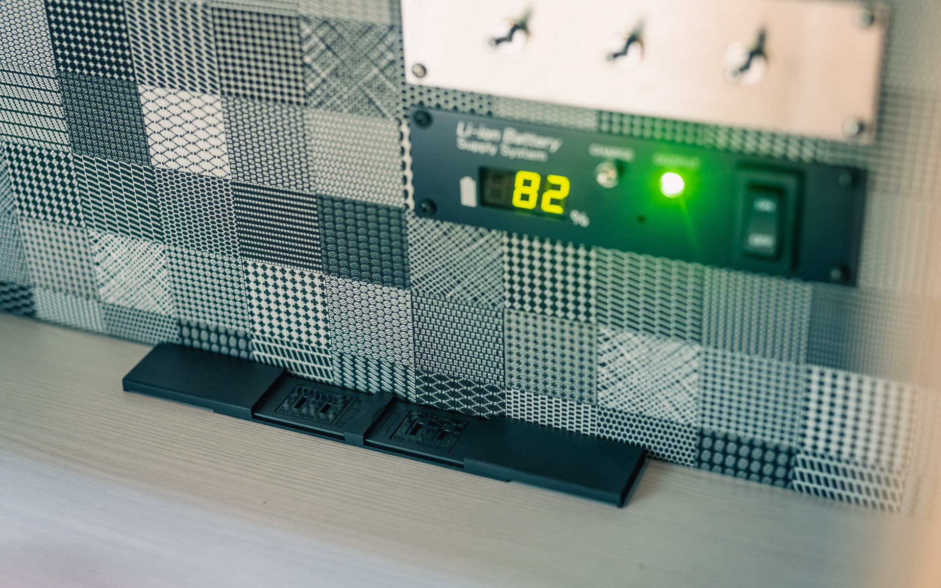 バッテリ残量も確認できる