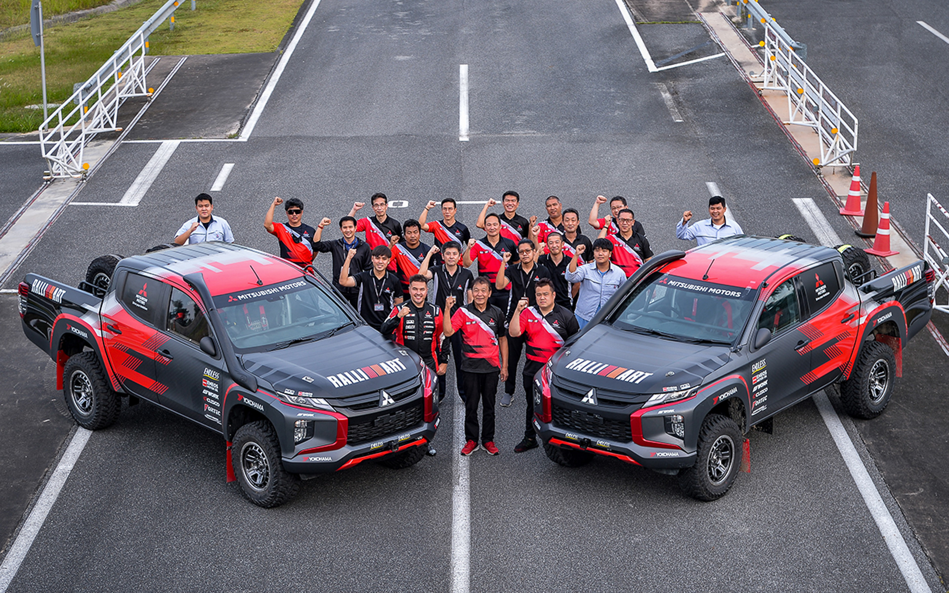 アジアクロスカントリーラリー2022年大会に臨むチーム三菱ラリーアート