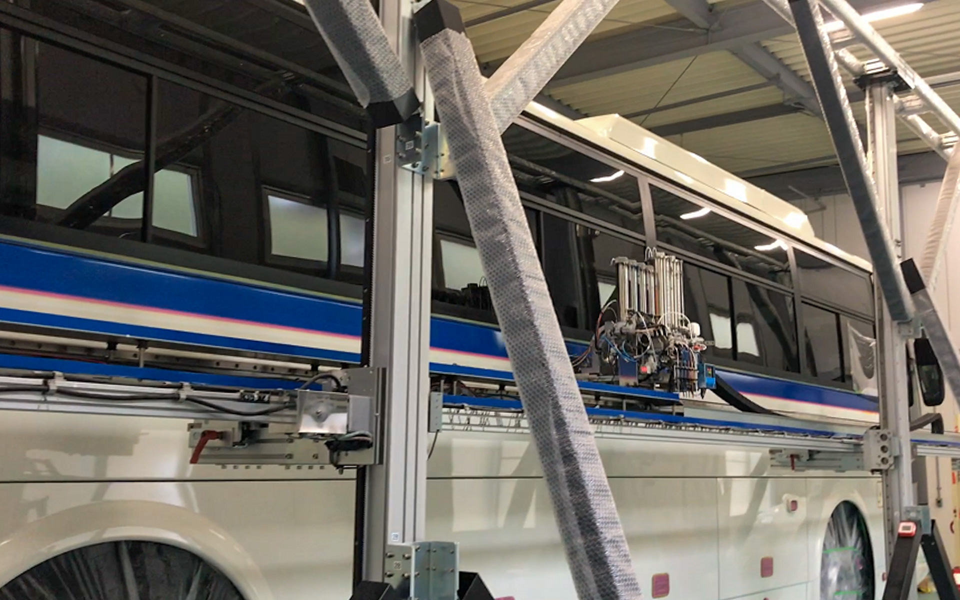 ボディプリント施工の様子