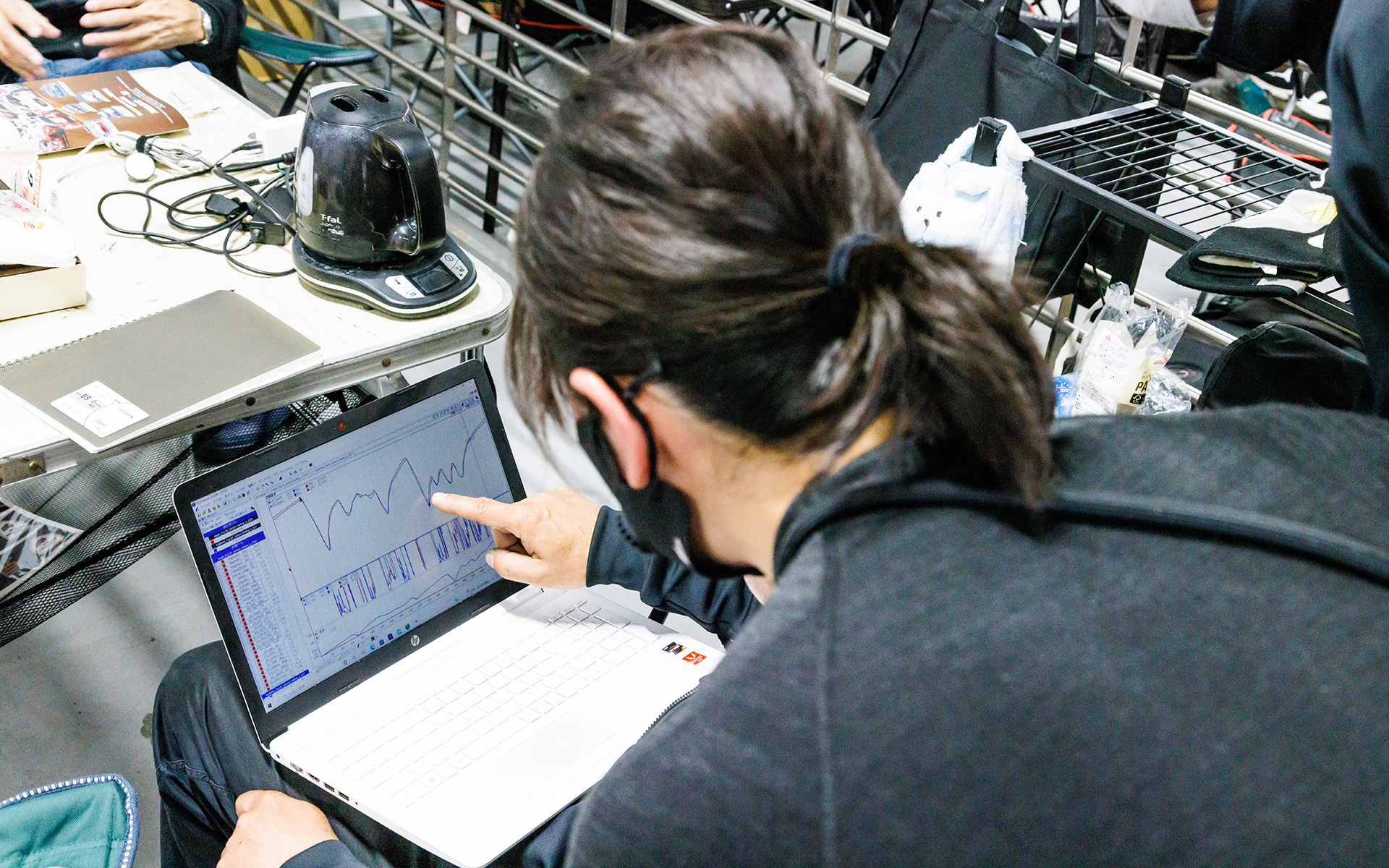 走行データを確認し、次の走行で改善を試みる