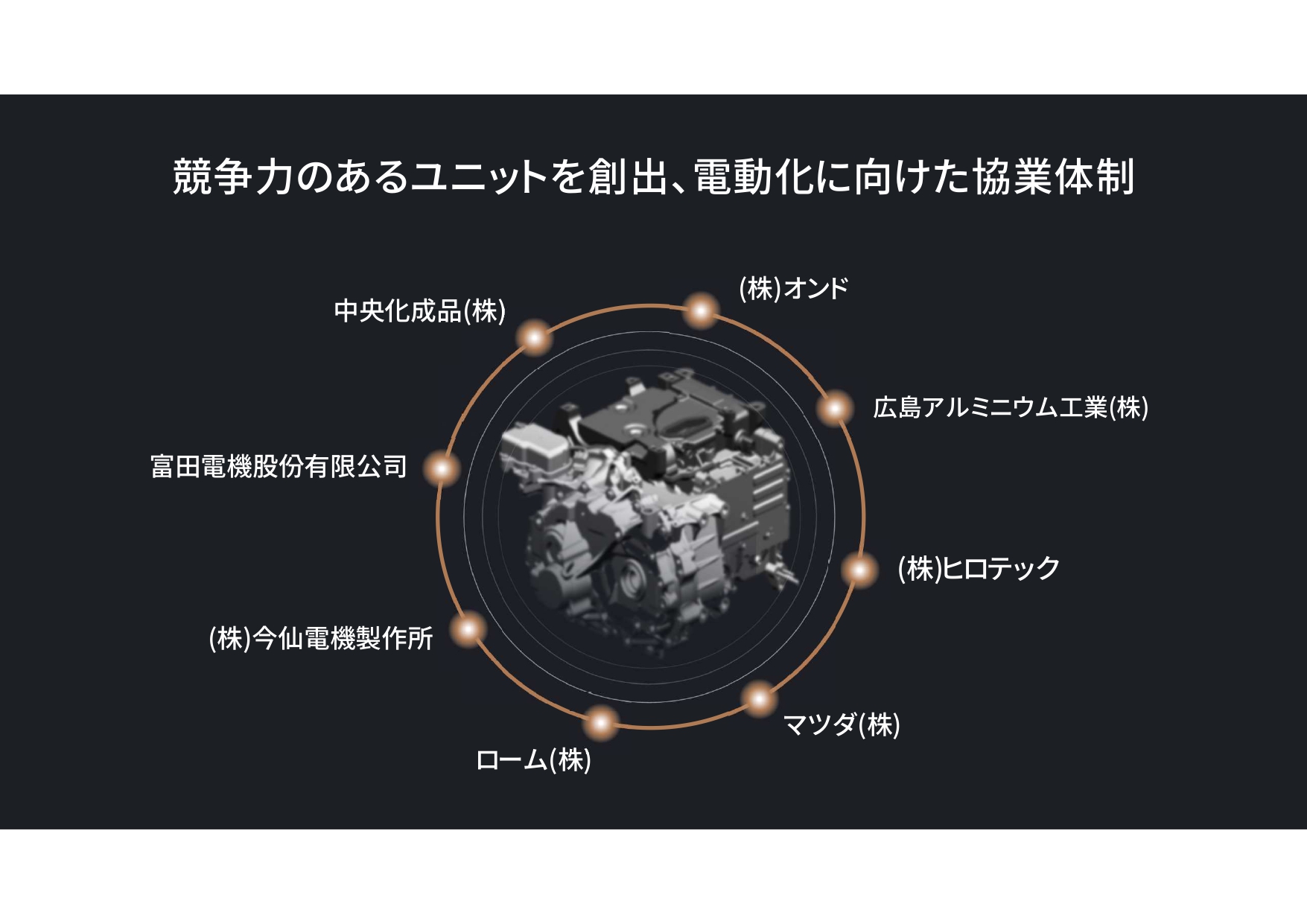 マツダが中国地域の企業を集めて電動化へ向けた協業体制を築いた