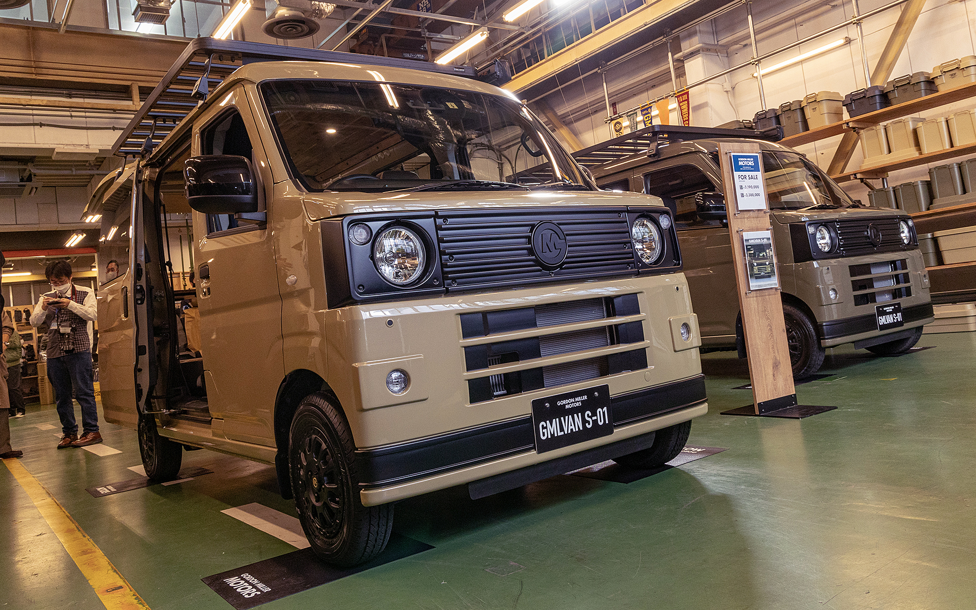 ゴードンミラーモータースの軽キャンパー「GMLVAN S-01」が公開された。発売は2023年2月中旬を予定。価格は319万円（FF）と338万8000円（4WD）