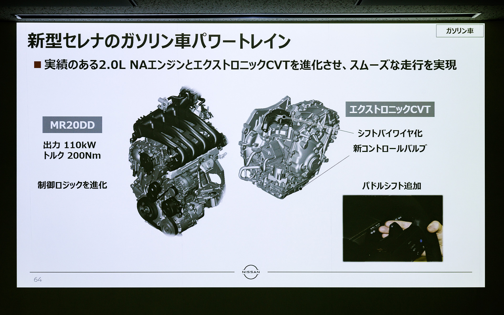 ガソリン車のパワートレーン