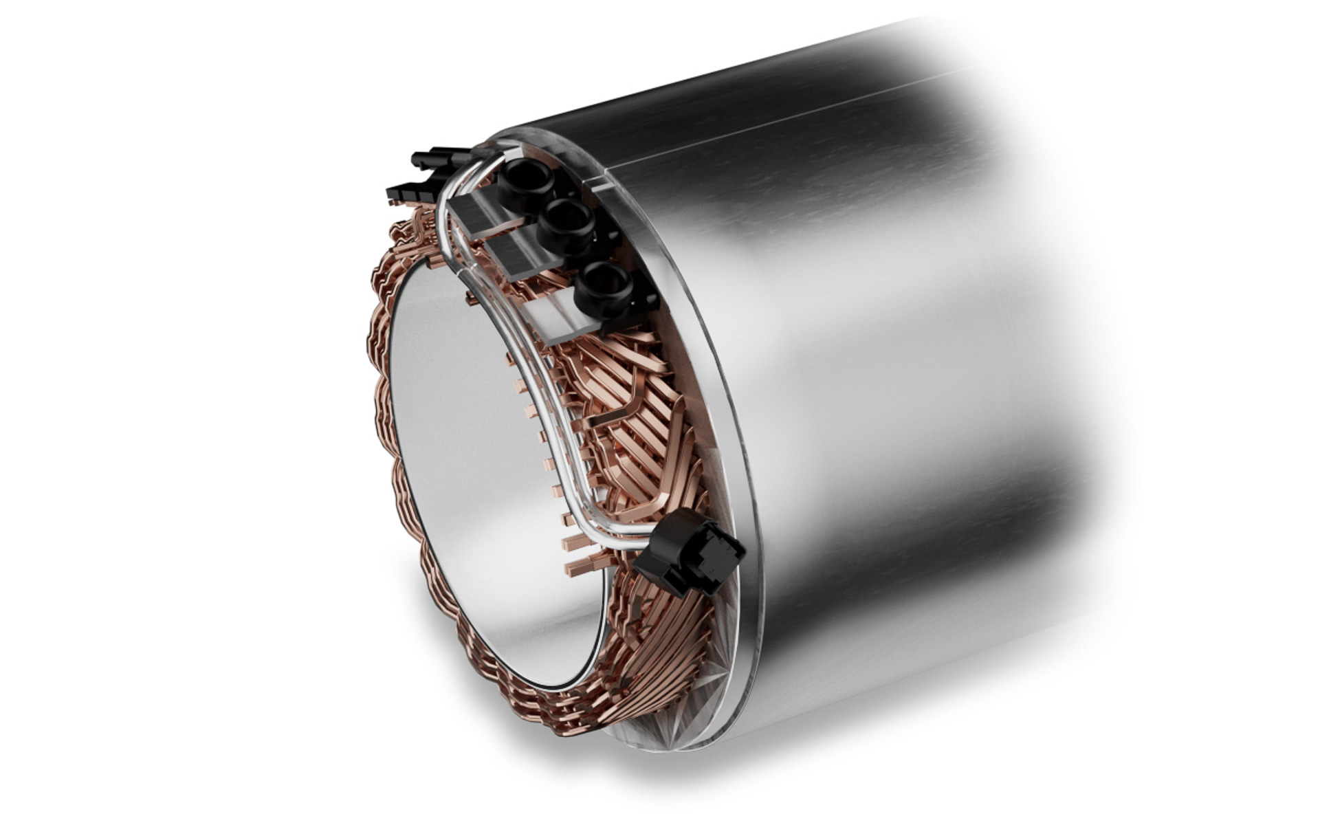 eモーター用の新しい編組巻線を備えたステータ（固定子）