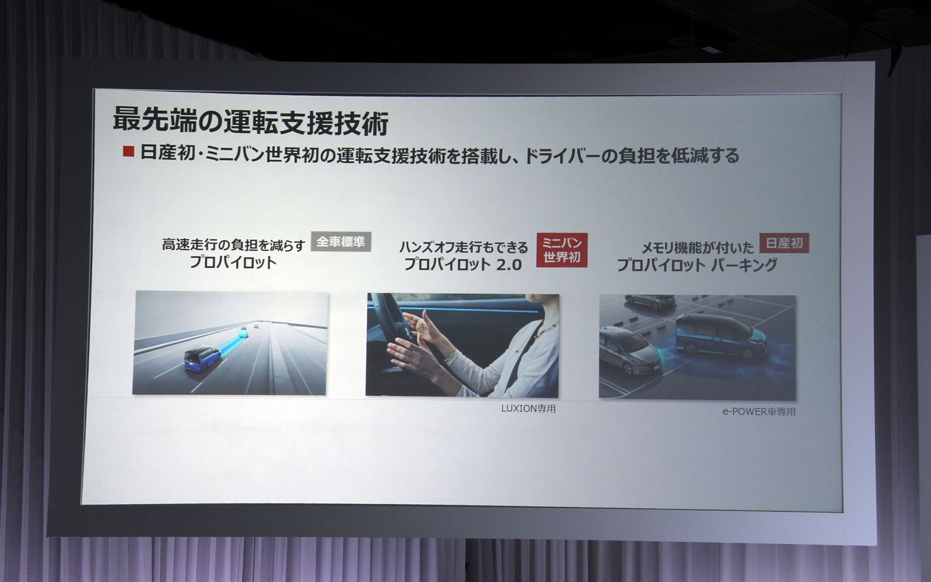 最先端の運転支援技術を採用