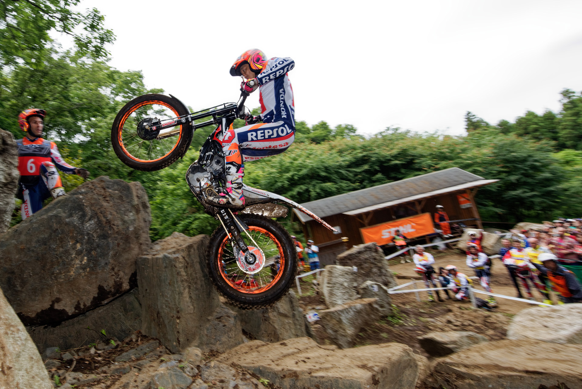 2019年の日本グランプリ、もてぎで走る藤波選手