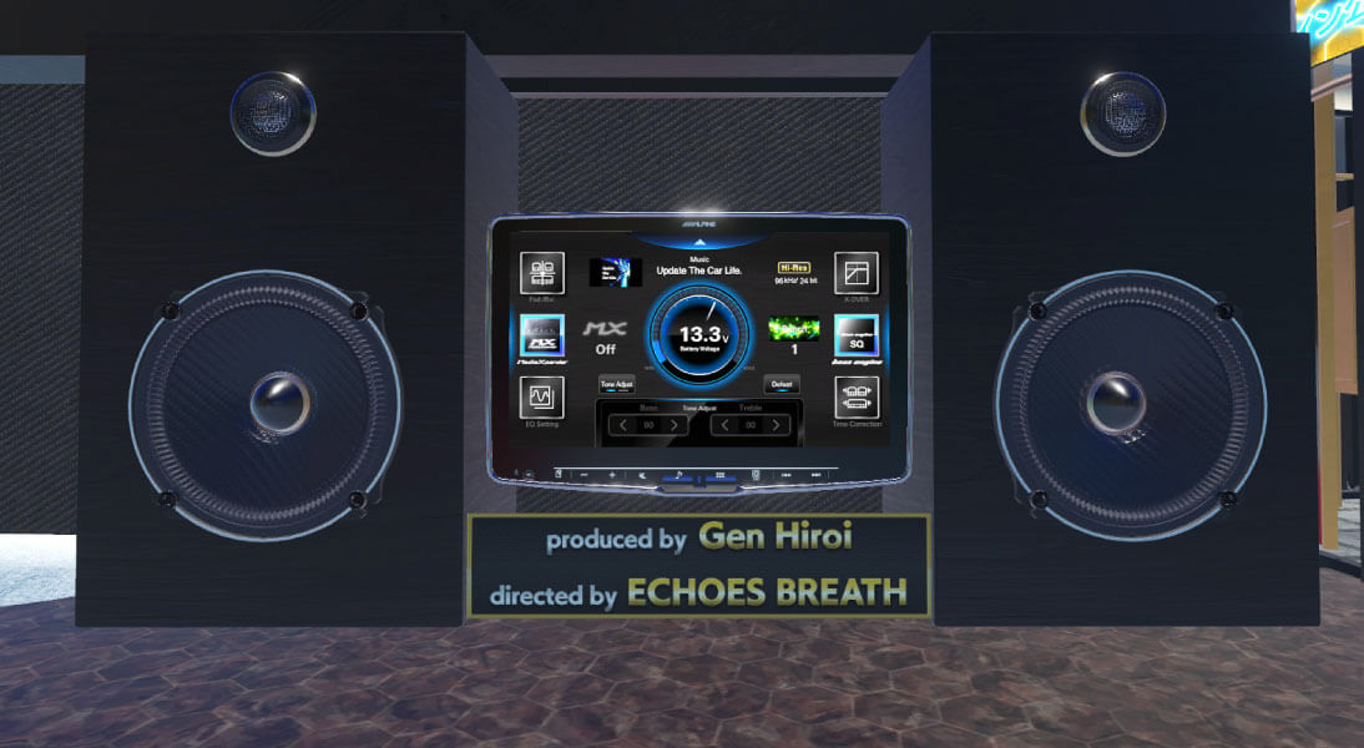 オリジナルEDM楽曲による「サウンド体感コーナー」