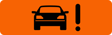 注意力低下時の警告表示