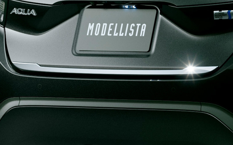 MODELLISTA モデリスタ バックドアガーニッシュ メッキ アクア アクア NHP10 モデリスタ バックドアガーニッシュ : エアロ