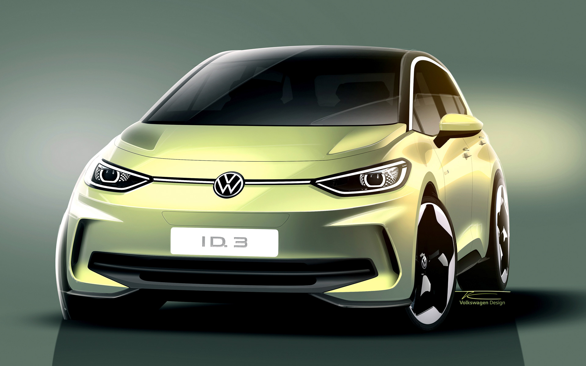 新型「ID.3」デザインスケッチ