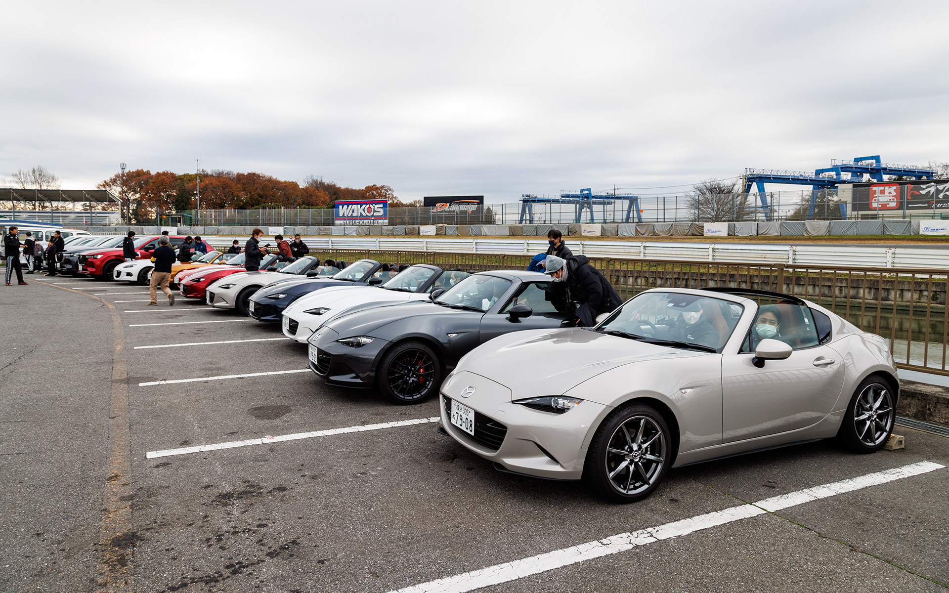 マツダ車同乗試乗会といってもND・NC・NB・NAロードスターに、新型のCX-60という濃いラインナップ