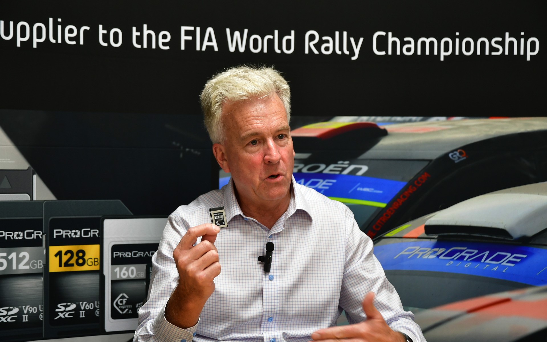 メモリーカードをWRCへ供給しているプログレードデジタル。ラリージャパンに来日したウェス・ブリュワー（Wes Brewer）CEOに話をうかがった