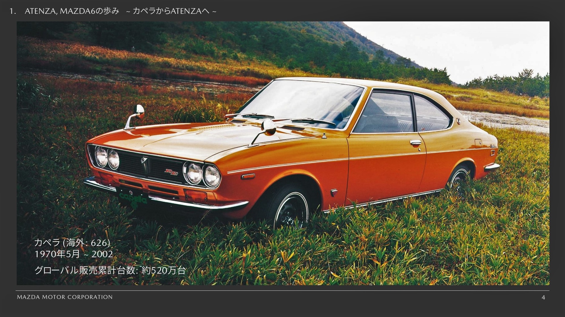 「カペラ」シリーズはグローバルで約520万台を販売した実績を持つ