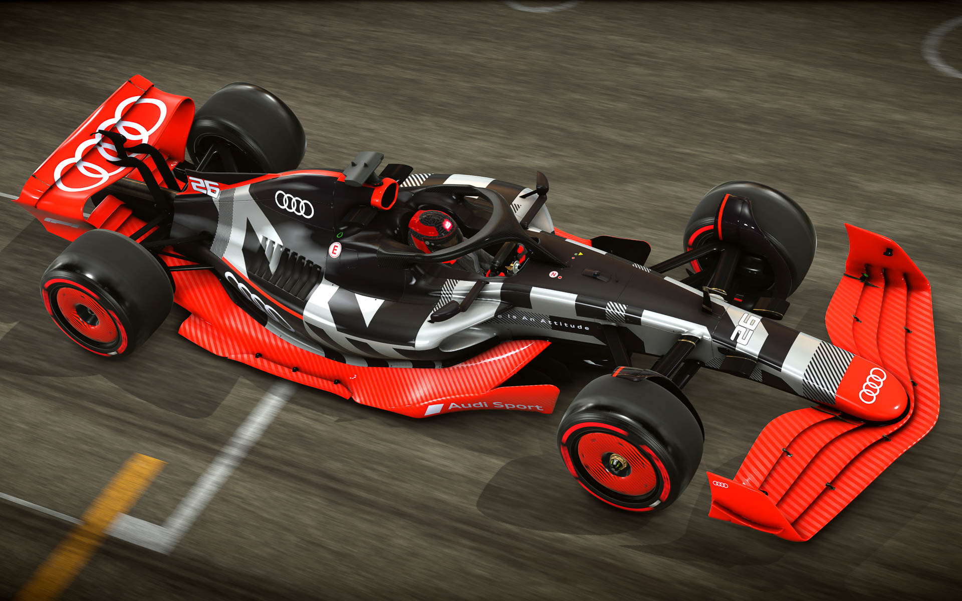 EA SPORTS F1 22に追加されたAudi F1ショーモデル