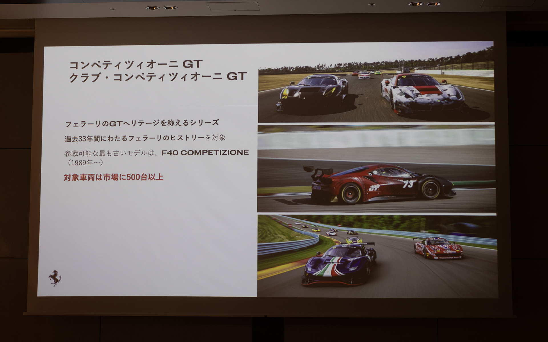 フェラーリのGTヘリテージ車によるタイムアタックがコンペティツィオーニGT、クラブ・コンペティツィオーニGT