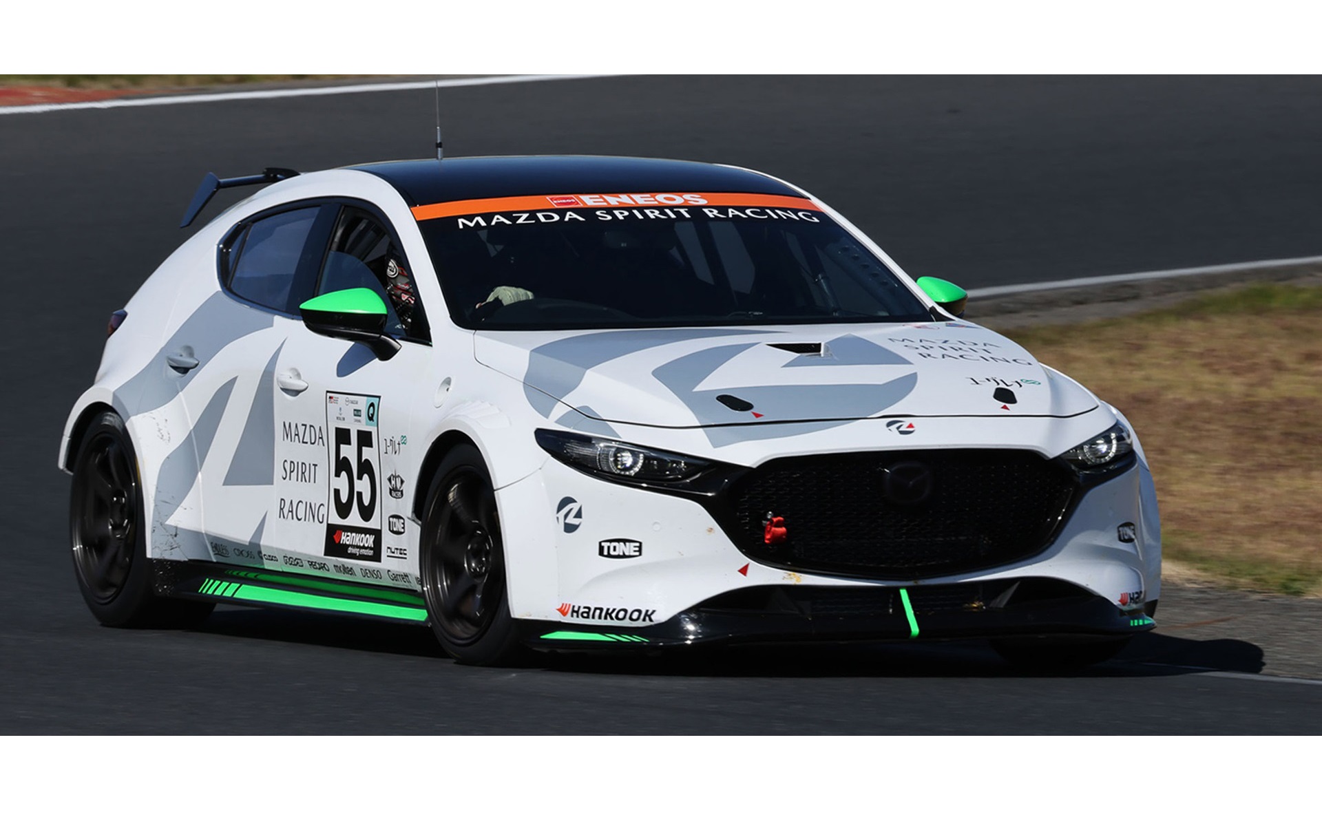 マツダが東京オートサロン2023に展示する「MAZDA SPIRIT RACING MAZDA3 Bio concept」