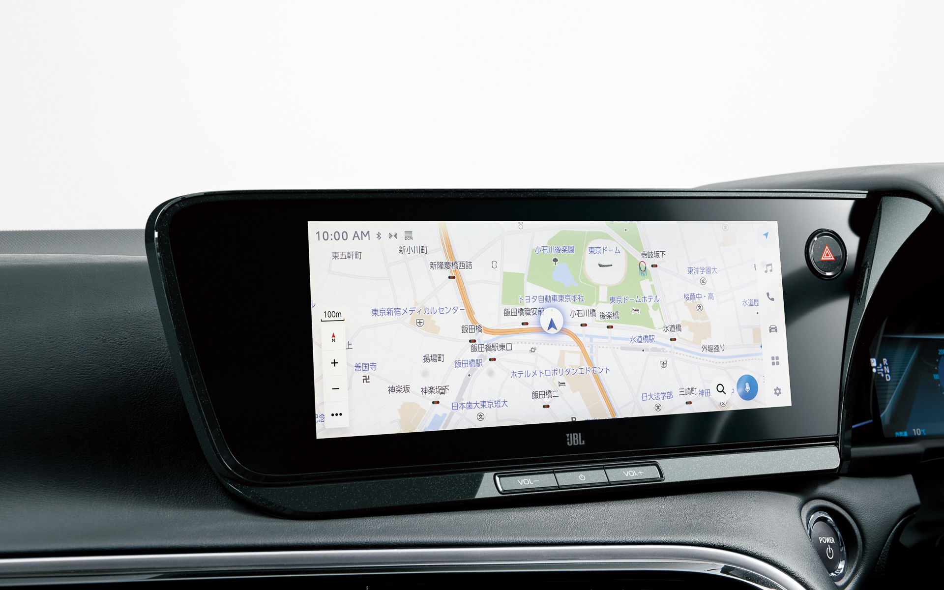 全画面表示が可能な高精細HDワイドディスプレイ