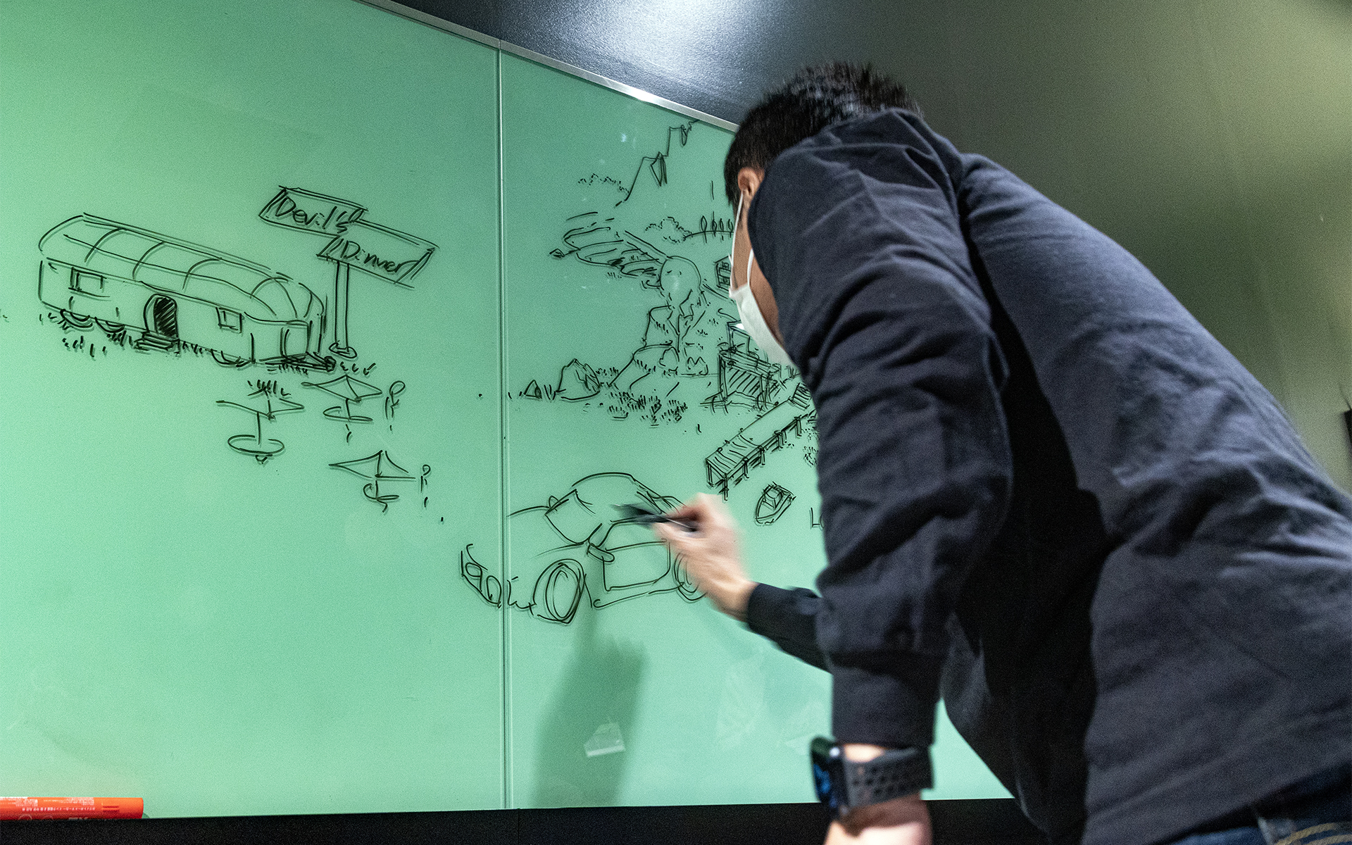 追加でクルマの画を描いてくれた