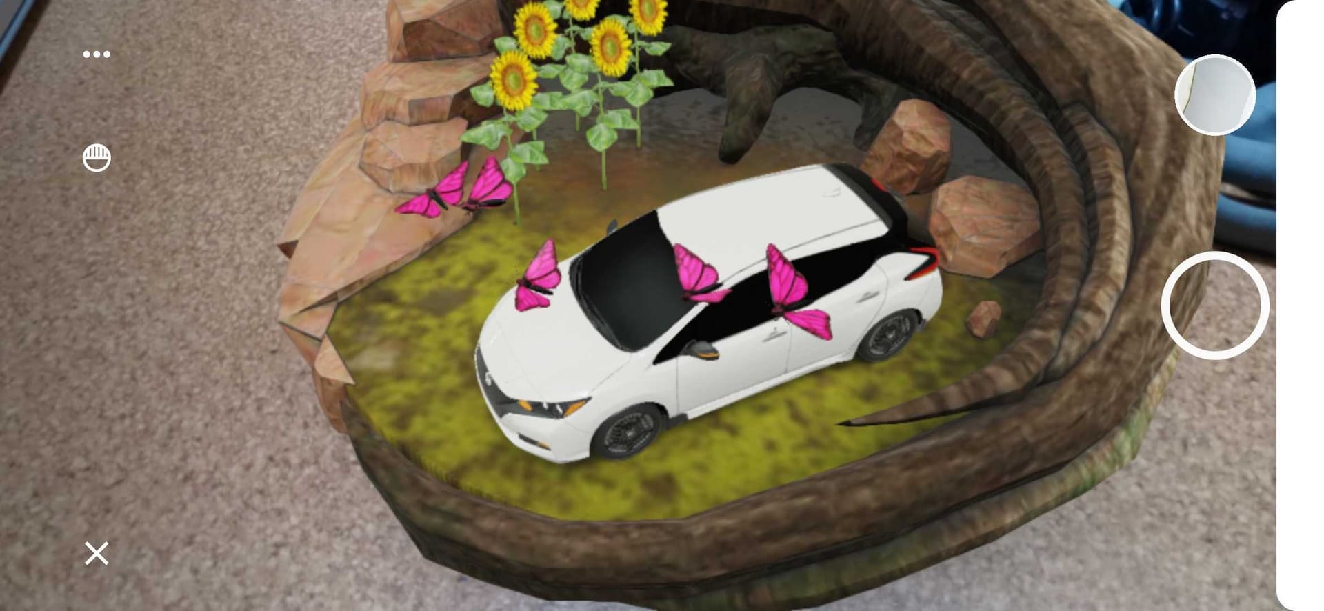 自然を選択するとリーフ