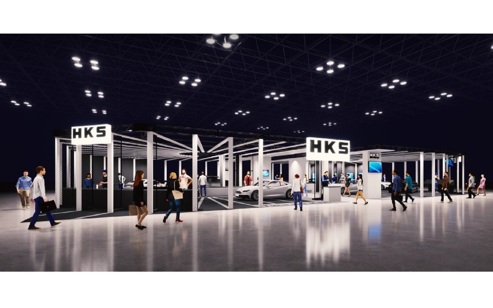 HKSの東京オートサロン2023出展ブースイメージ