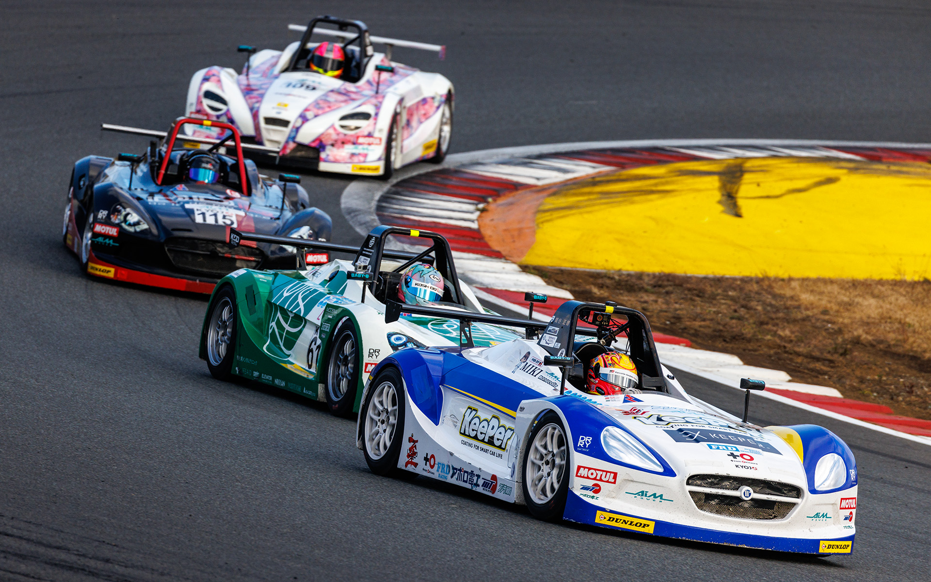 翁長選手は前を走る4台をあっさりと抜き去ったという