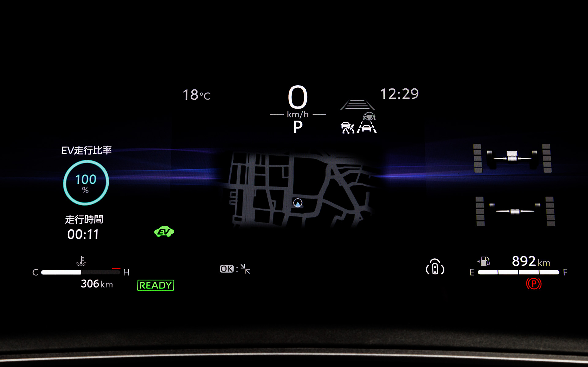 メーターの表示パターン