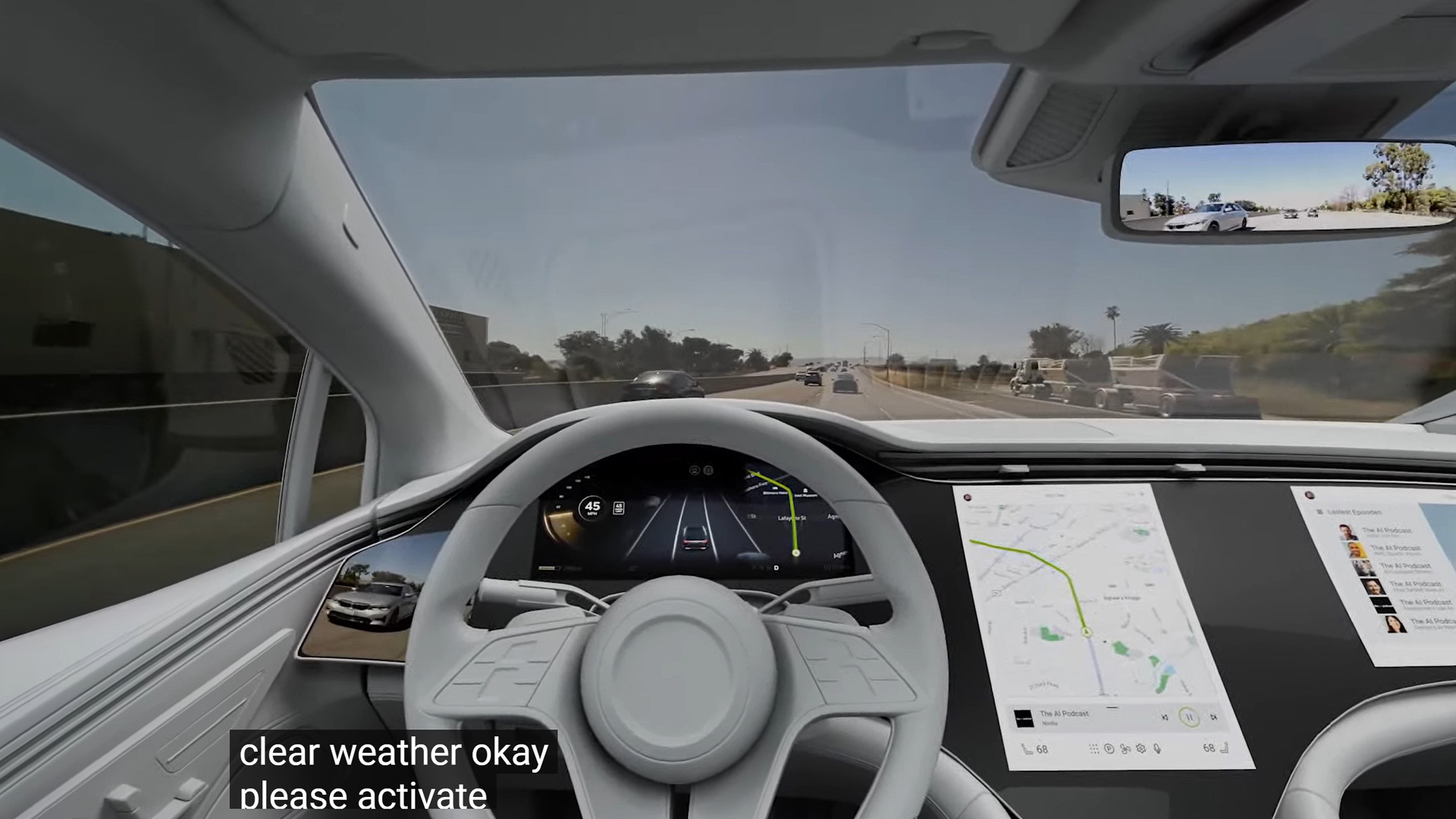 セレクトしたステアリングですぐに仮想空間を走り出せる