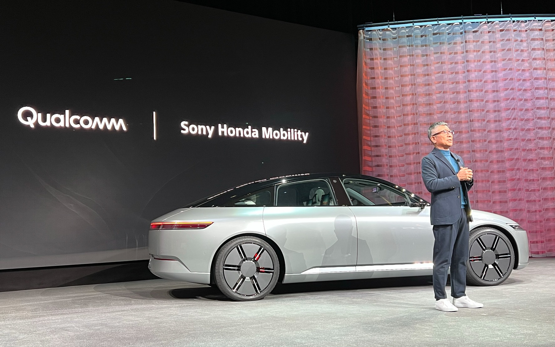 クアルコムの採用を発表するソニー・ホンダモビリティ株式会社 代表取締役会長 兼 CEO 水野泰秀氏