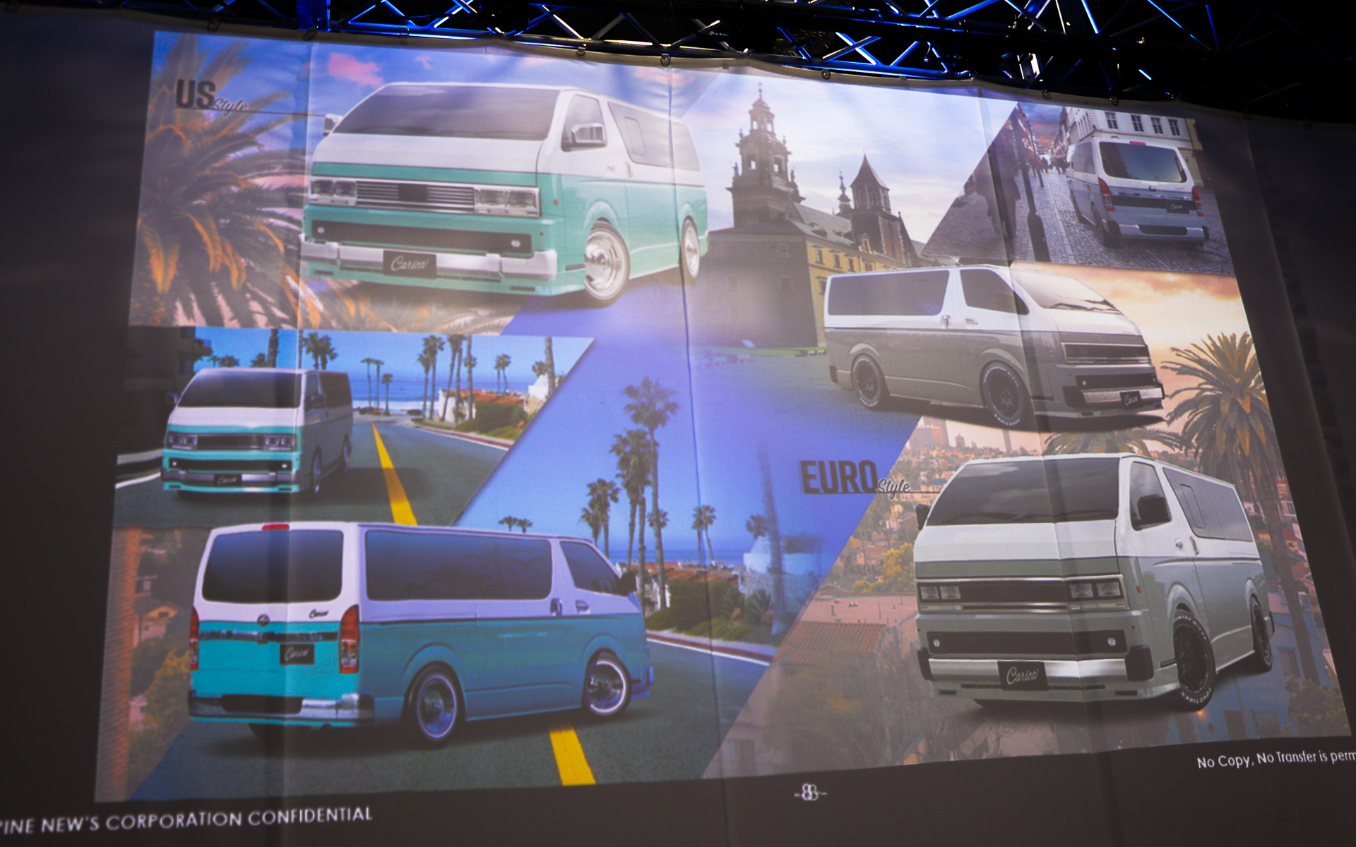 US Style（左）、EURO Style（右）の2種類を設定