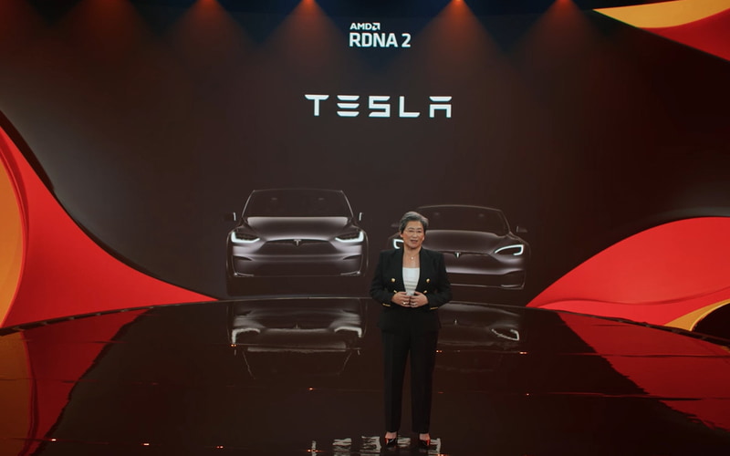 2021年にAMDが行なった講演でテスラにAMDのCPU/GPU採用が明らかにされた