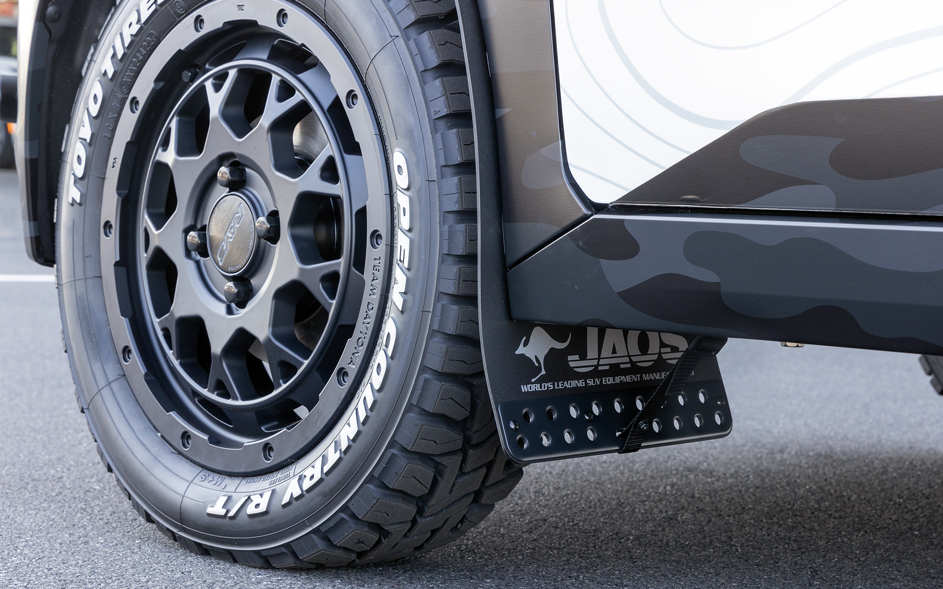 JAOS製マッドガードを装着