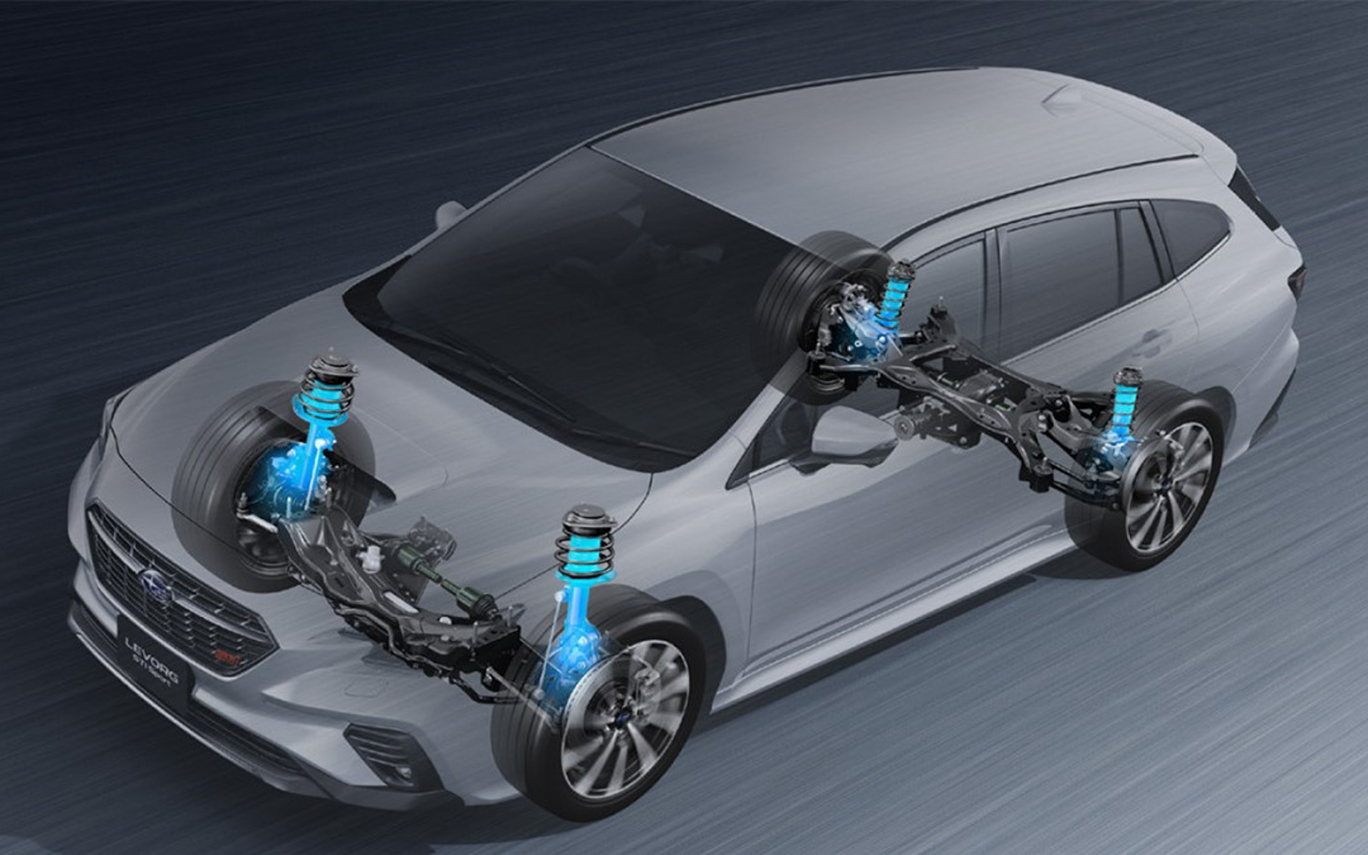 スバルは、ZFグループと電子制御ダンパー制御プログラムのアップデートサービス「SUBARU Active Damper e-Tune」を共同開発。写真は電子制御ダンパー（ZF製）のイメージ