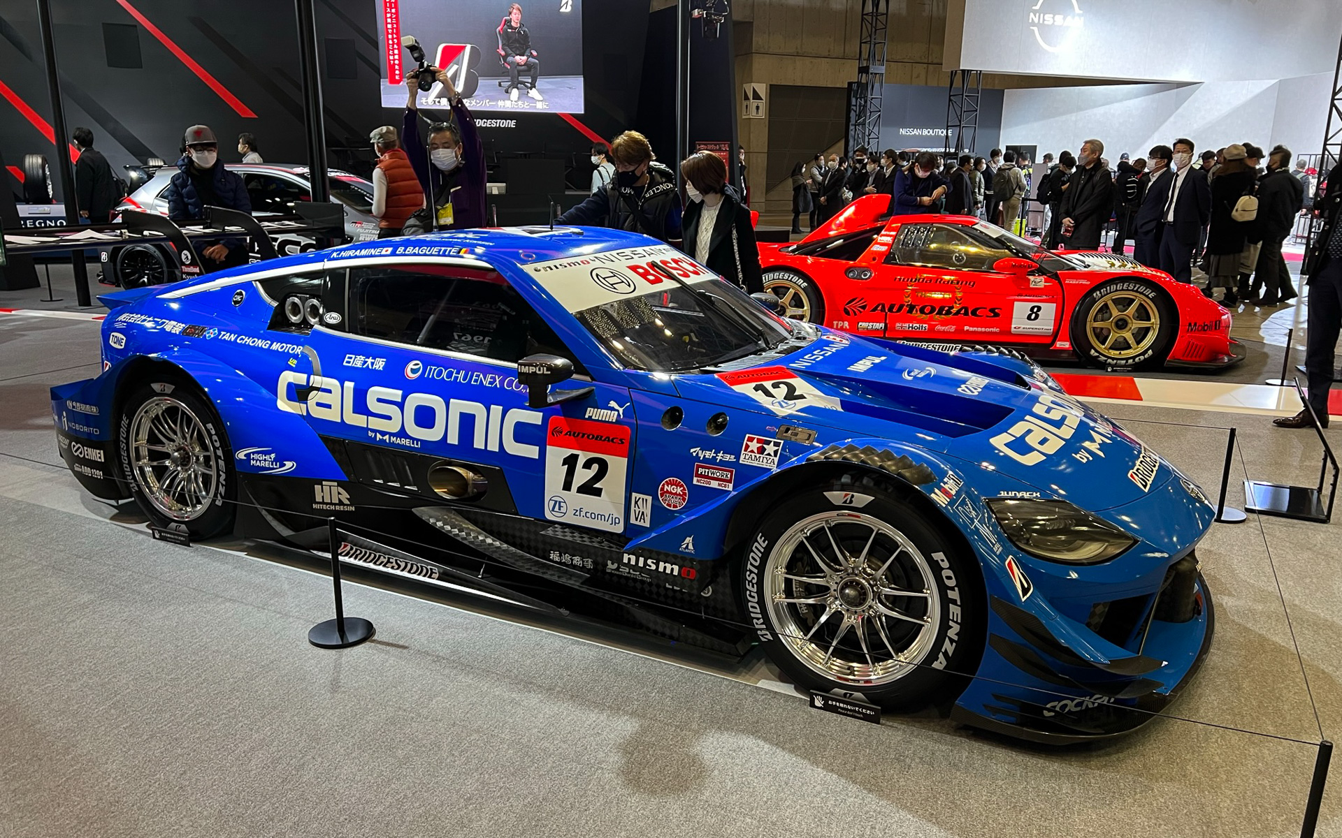 GT500のチャンピオンマシンを中心とした展示を実施