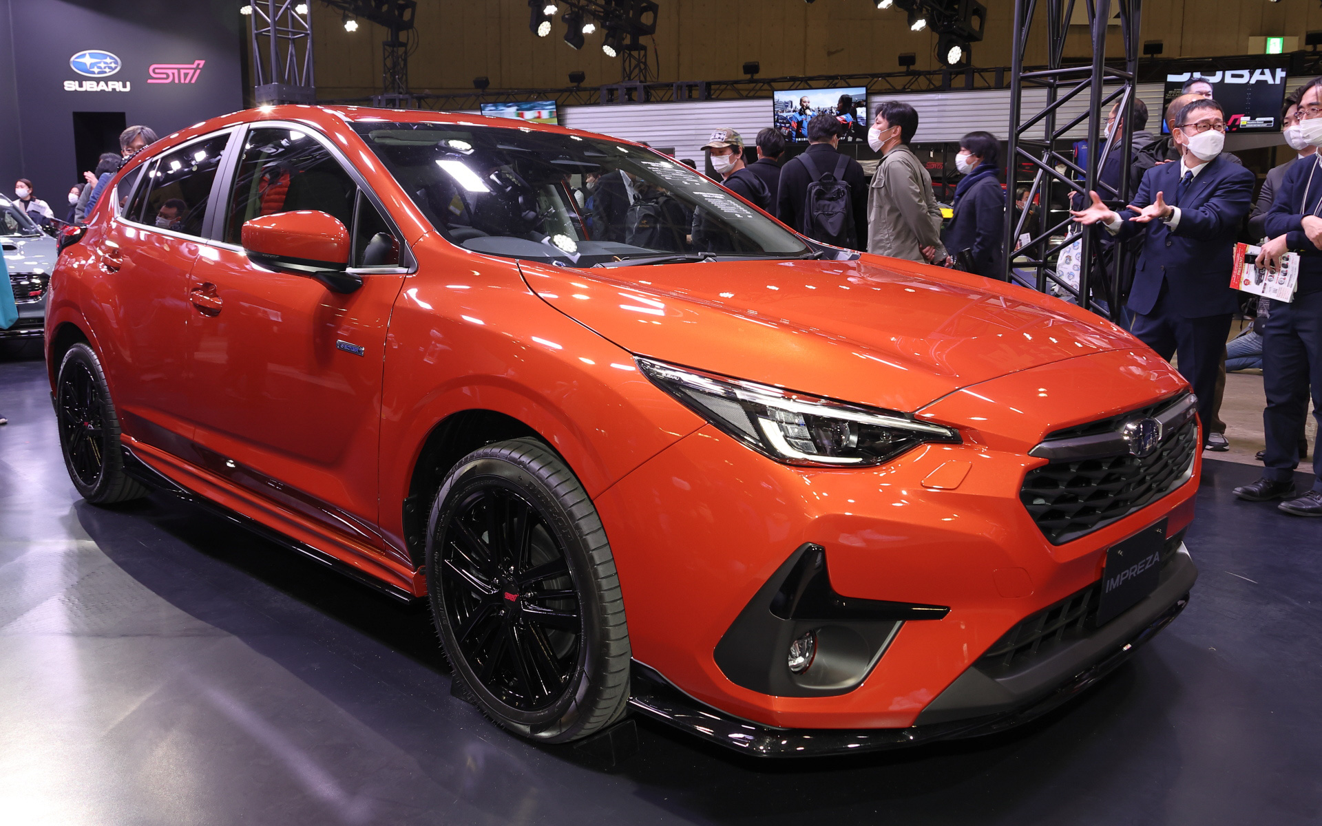 新型インプレッサ プロトタイプ STIパーツ装着車