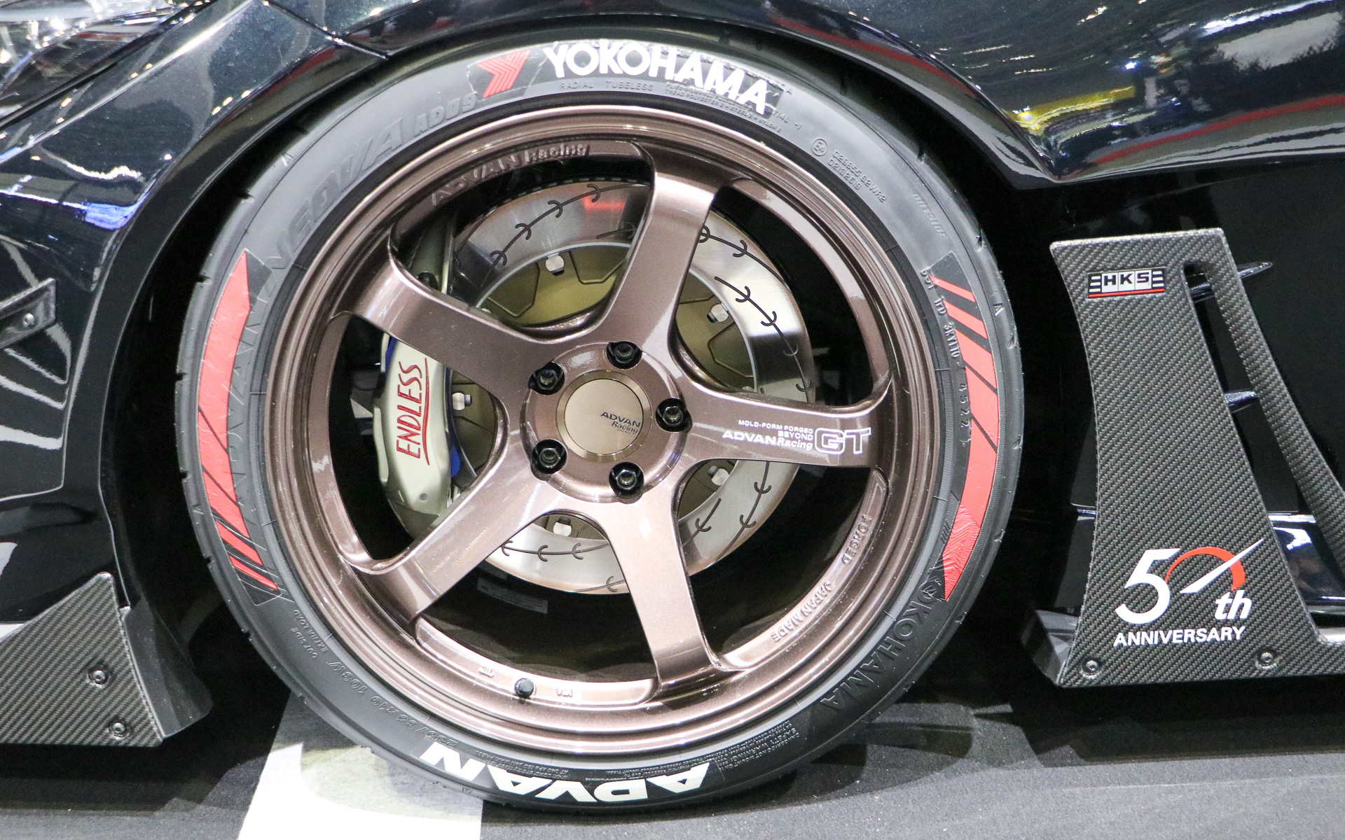 ホイールはYOKOHAMAのADVAN Racing GT BEYOND