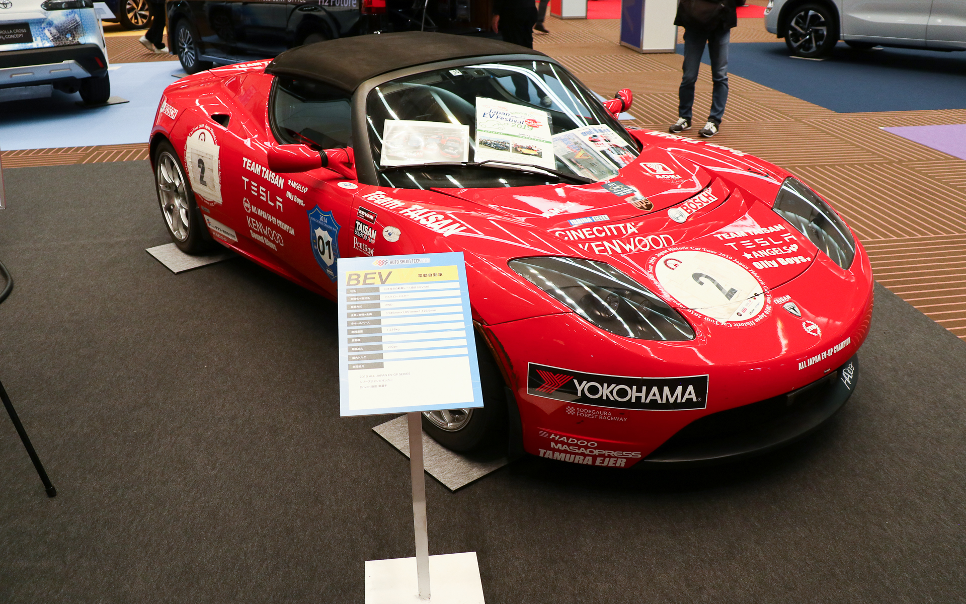 モータースポーツ参戦仕様のテスラ「ロードスター」