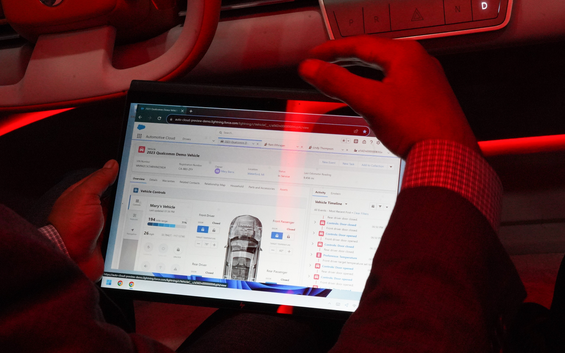 車両の情報は常時クラウドへ