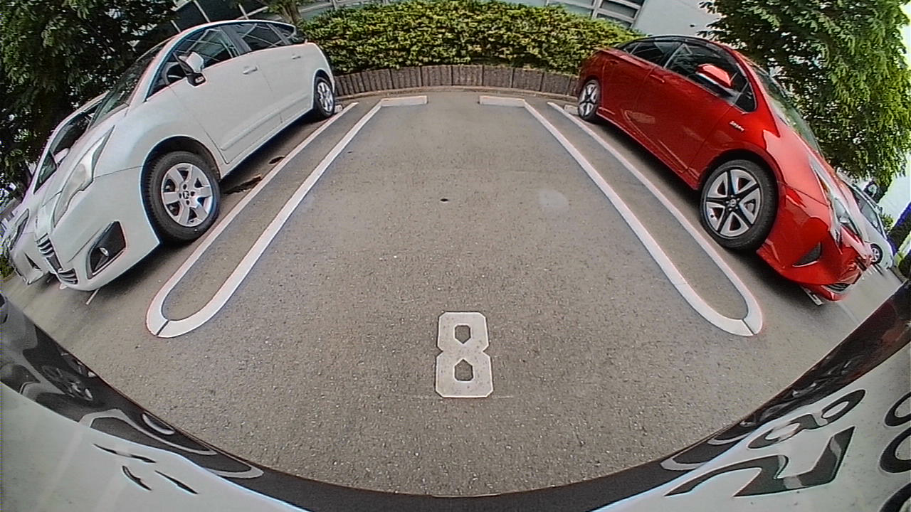 バックカメラ映像（昼）