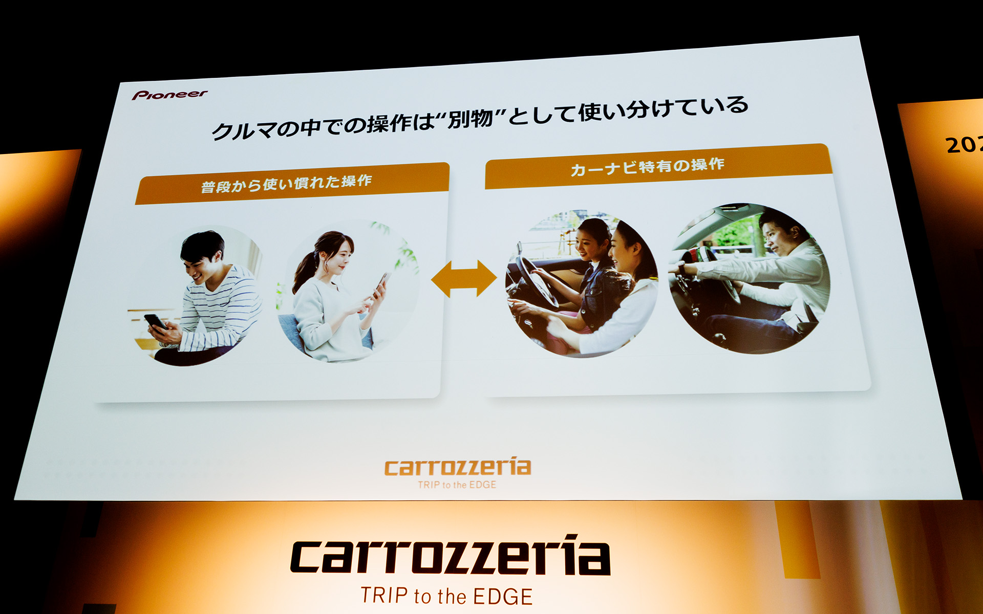 スマホとカーナビで操作性の違いが大きい