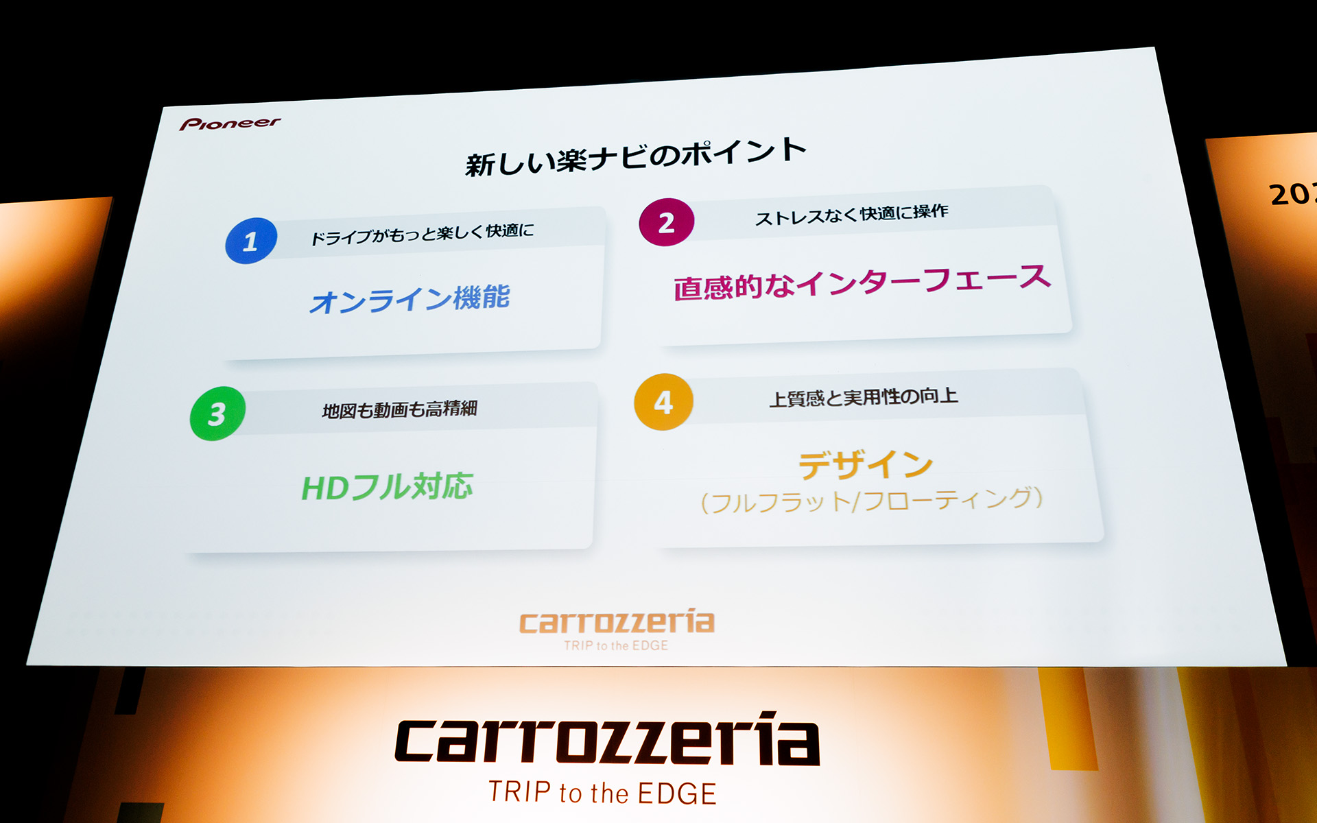 新しい楽ナビのポイント