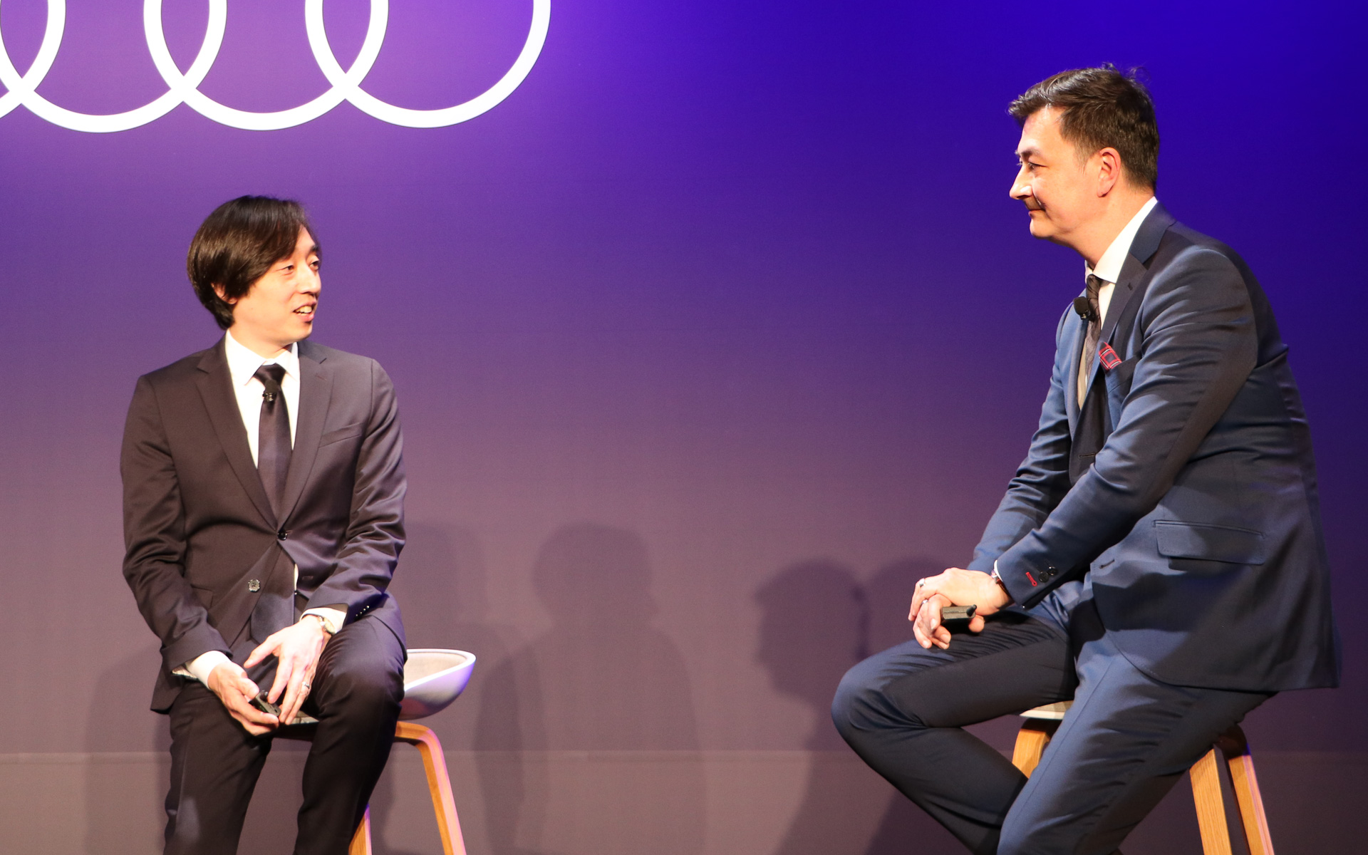 お互いの想いを語るシェーパース氏と伊藤氏