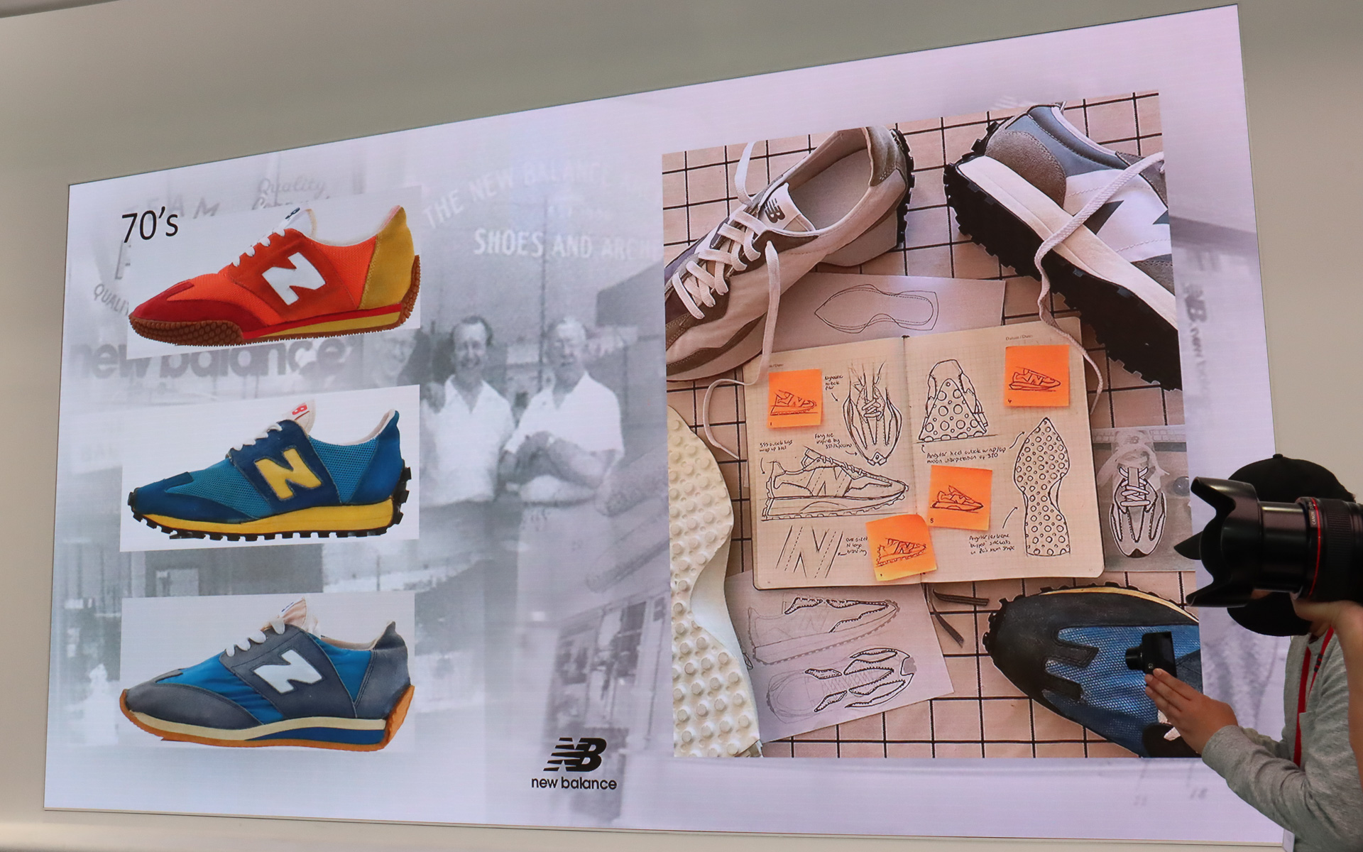 ニューバランス 327は、1970年代に販売されていた3種類のランニングシューズの特徴を継承したライフスタイルシューズ